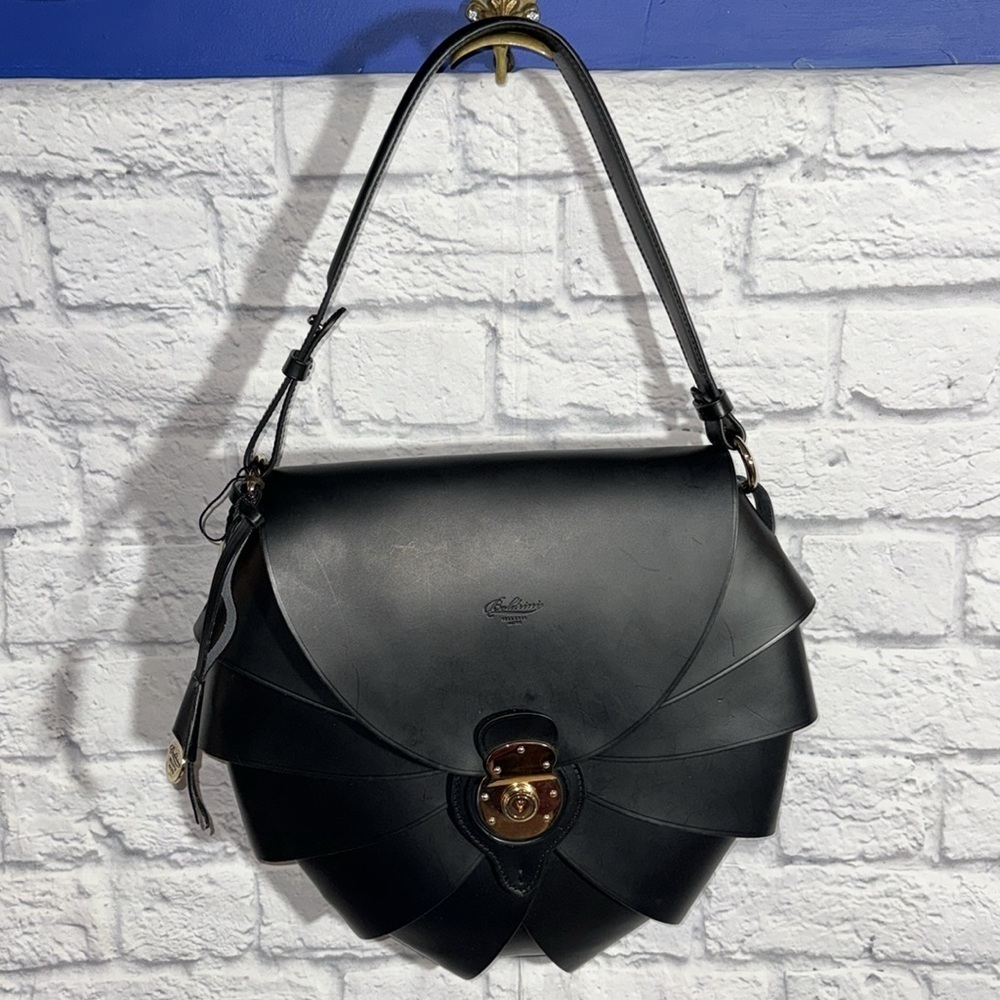 Boldrini Selleria Black Carmen Shoulder Bag Opera Collection Large Luxury Purse - Picture 5 of 15